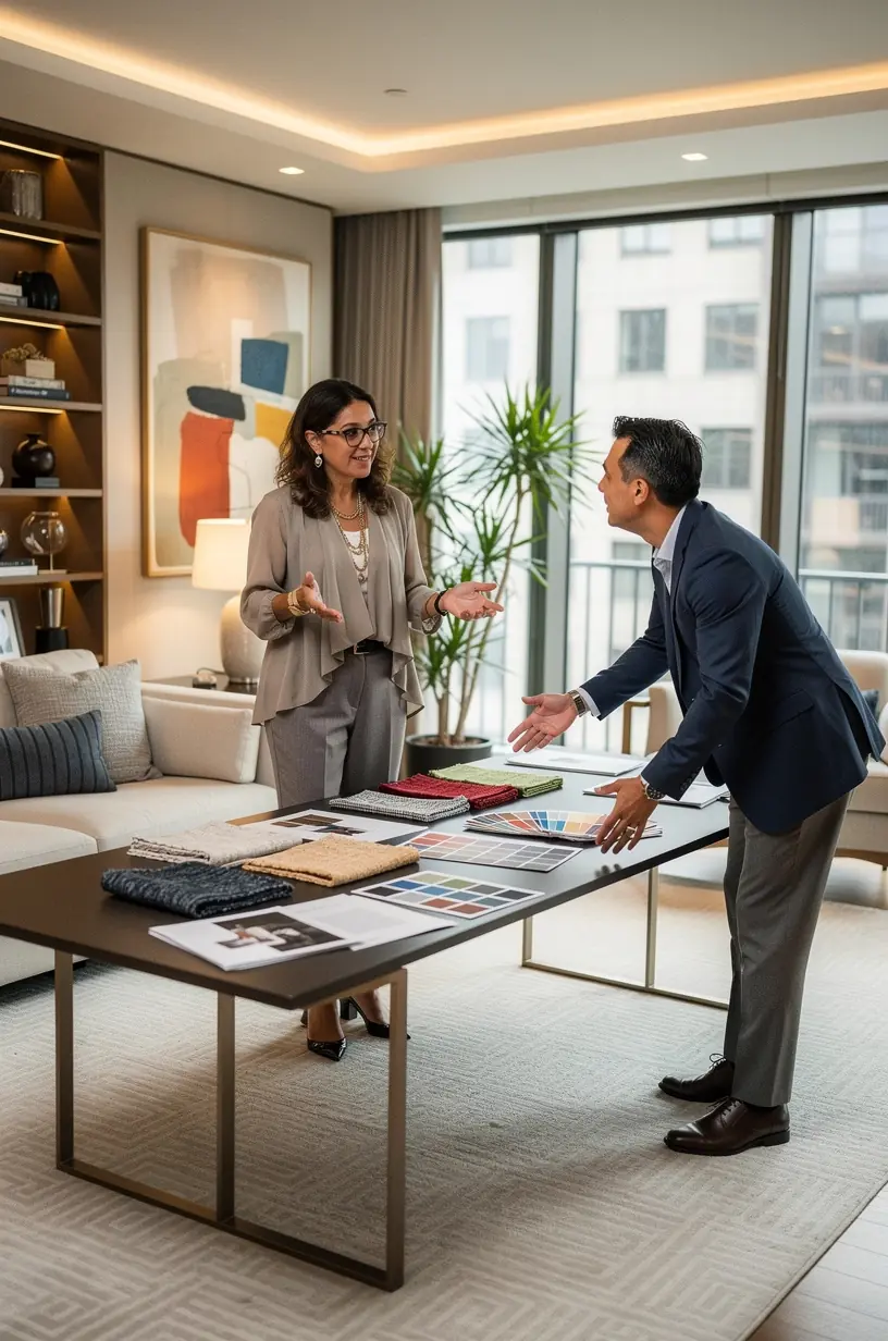 DIY vs. Professional Apartment Transformation Comparison Image